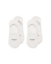 GANT Men's Invisible Socks 2-Pack, White, Standard